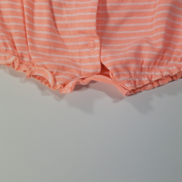 Carter's Newborn coral and white stripped (Whale) - Picture 3 of 5